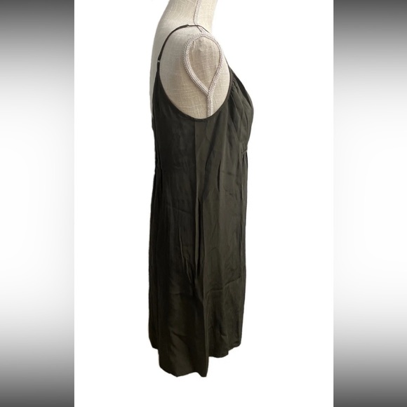 Twelfth Street by Cynthia Vincent - Silk Mini Slip Dress Size S Brown EUC - Picture 4 of 9